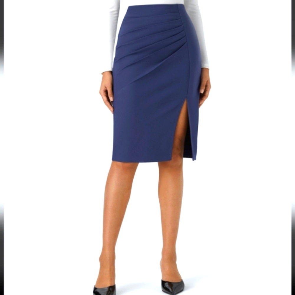 Elegant Navy Blue Women's Skirt